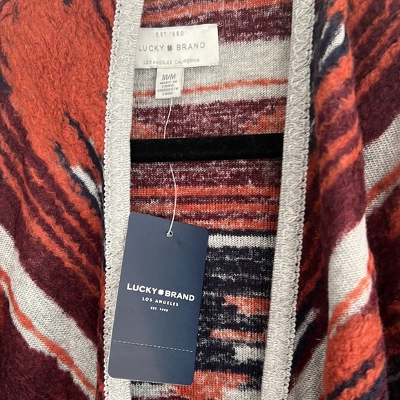 COPY - Lucky Brand southwestern Aztec open front cardigan sweater NWT - Picture 3 of 5